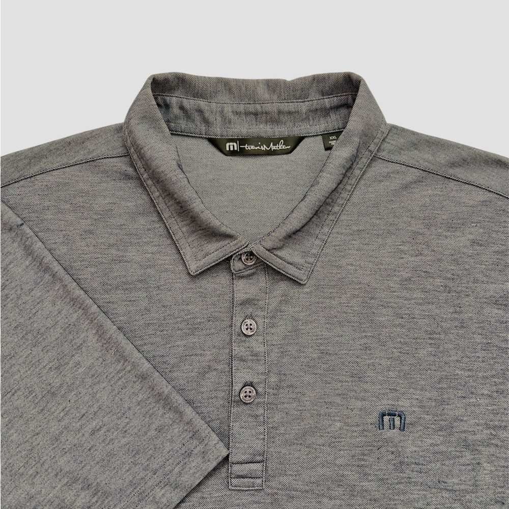 Travis Mathew Gray Short Sleeve Polo Golf Shirt Men’s XXL